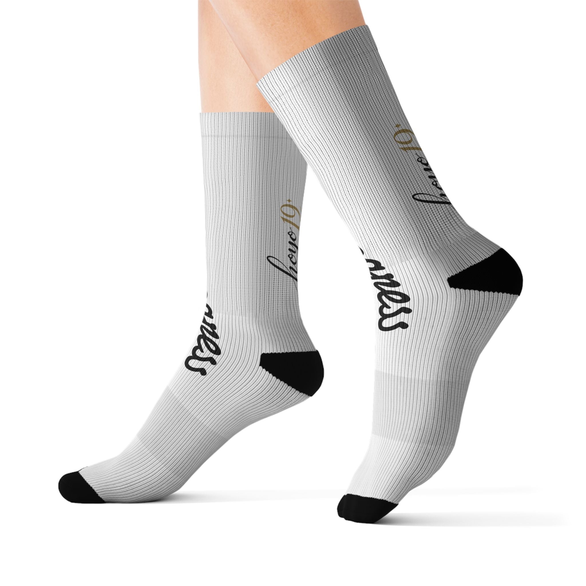 Progress Gym Socks — Motivational Sublimation Athletic Socks