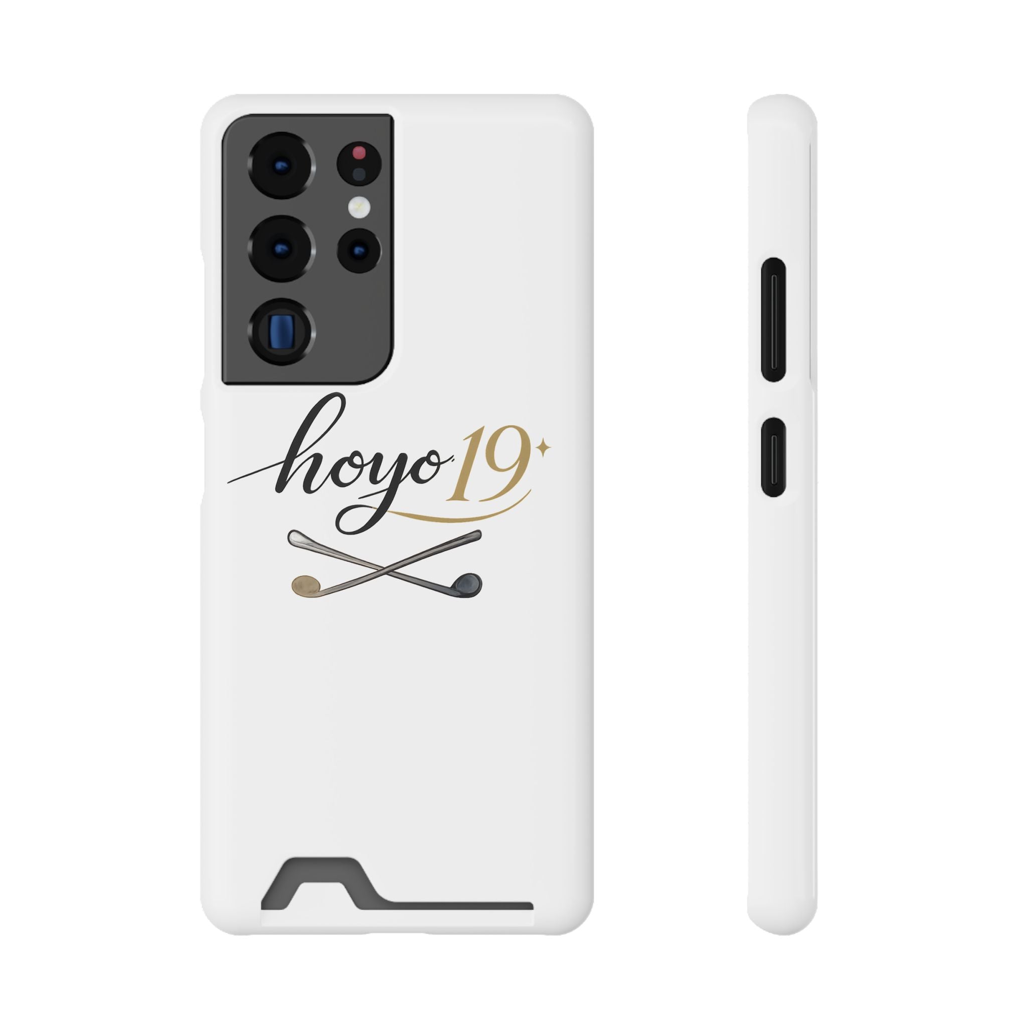 Hoyo 19+ Golf Phone Case with Card Holder — Slim Protective Wallet Case