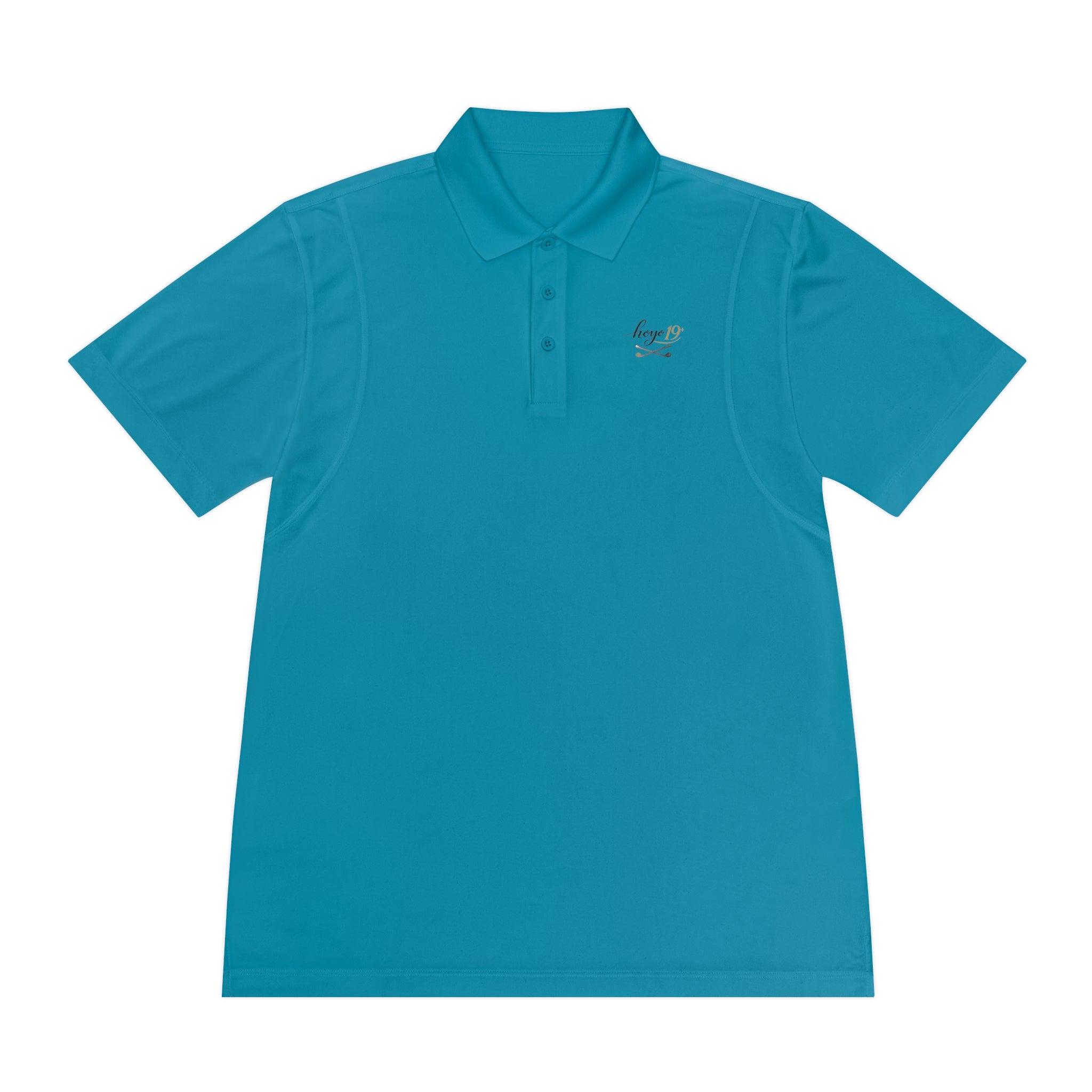 Golf Polo Shirt — "Progress Over Perfection" Hoyo 19 Performance Tee