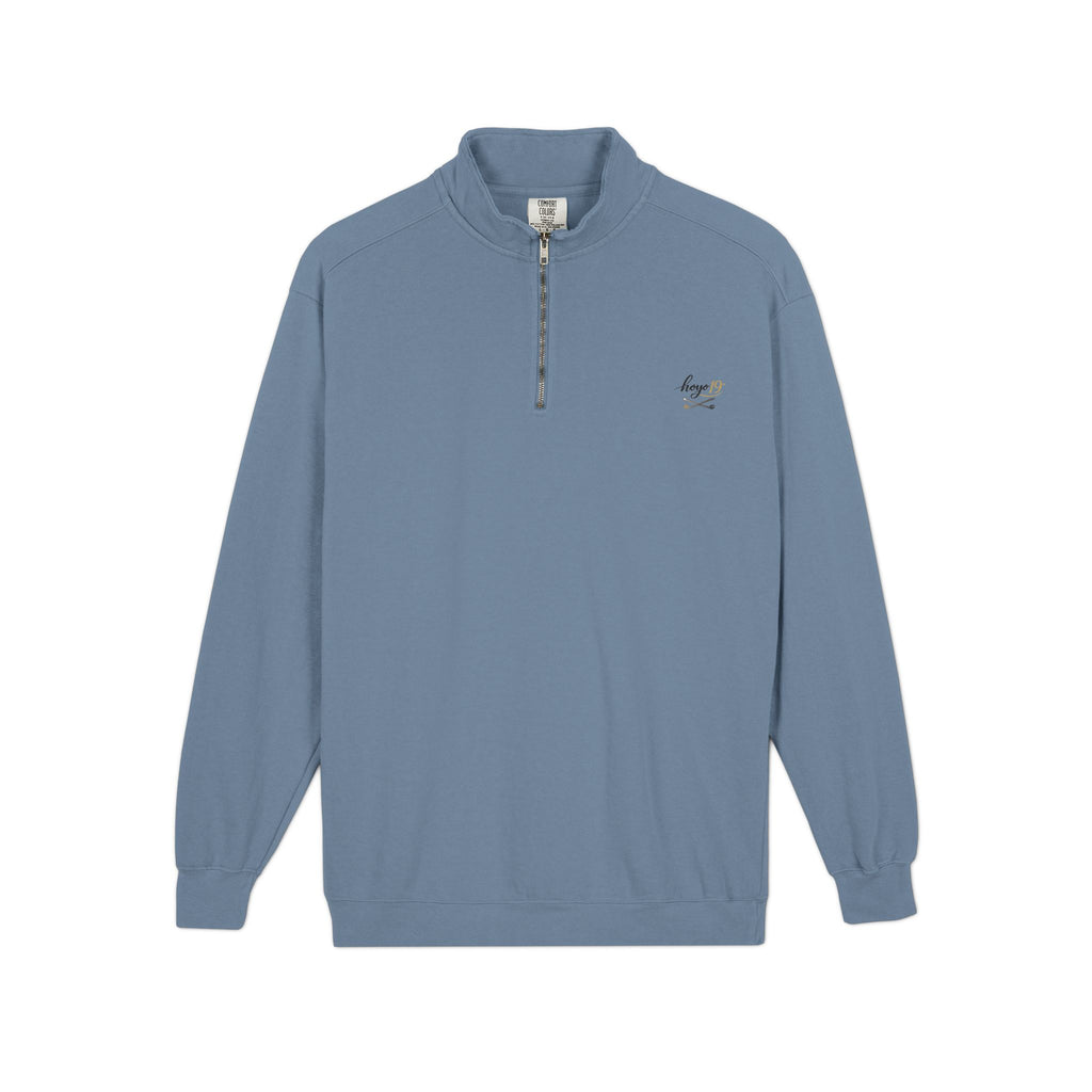 Ember Bee Embroidered Quarter-Zip Sweatshirt