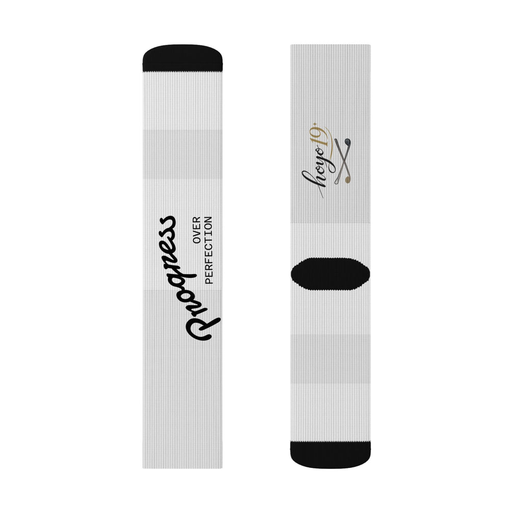 Progress Gym Socks — Motivational Sublimation Athletic Socks