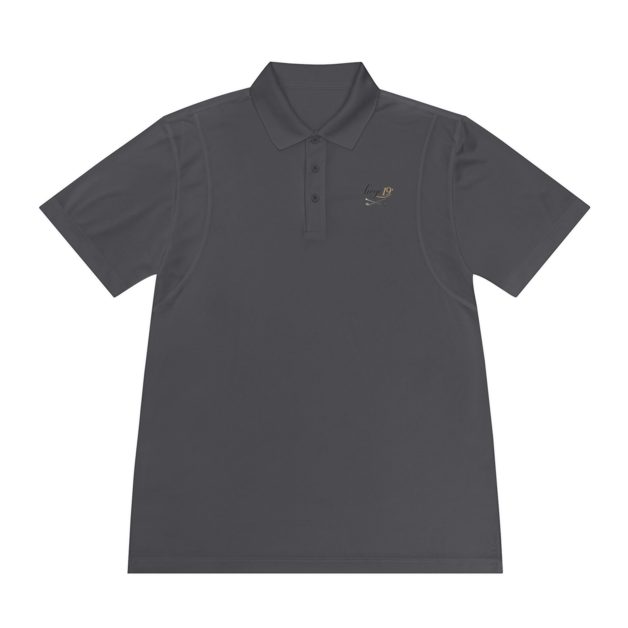 Golf Polo Shirt — "Progress Over Perfection" Hoyo 19 Performance Tee