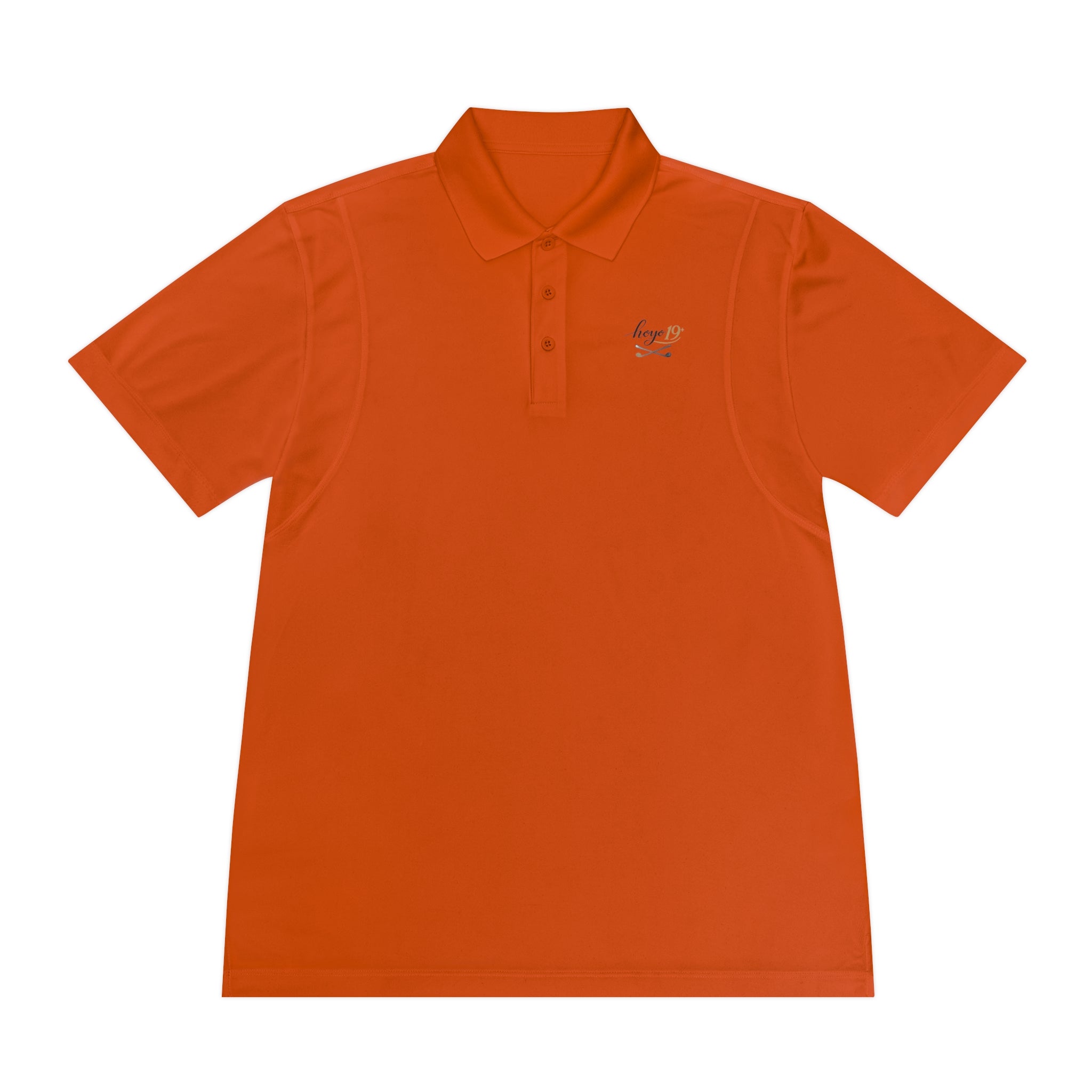 Golf Polo Shirt — "Progress Over Perfection" Hoyo 19 Performance Tee