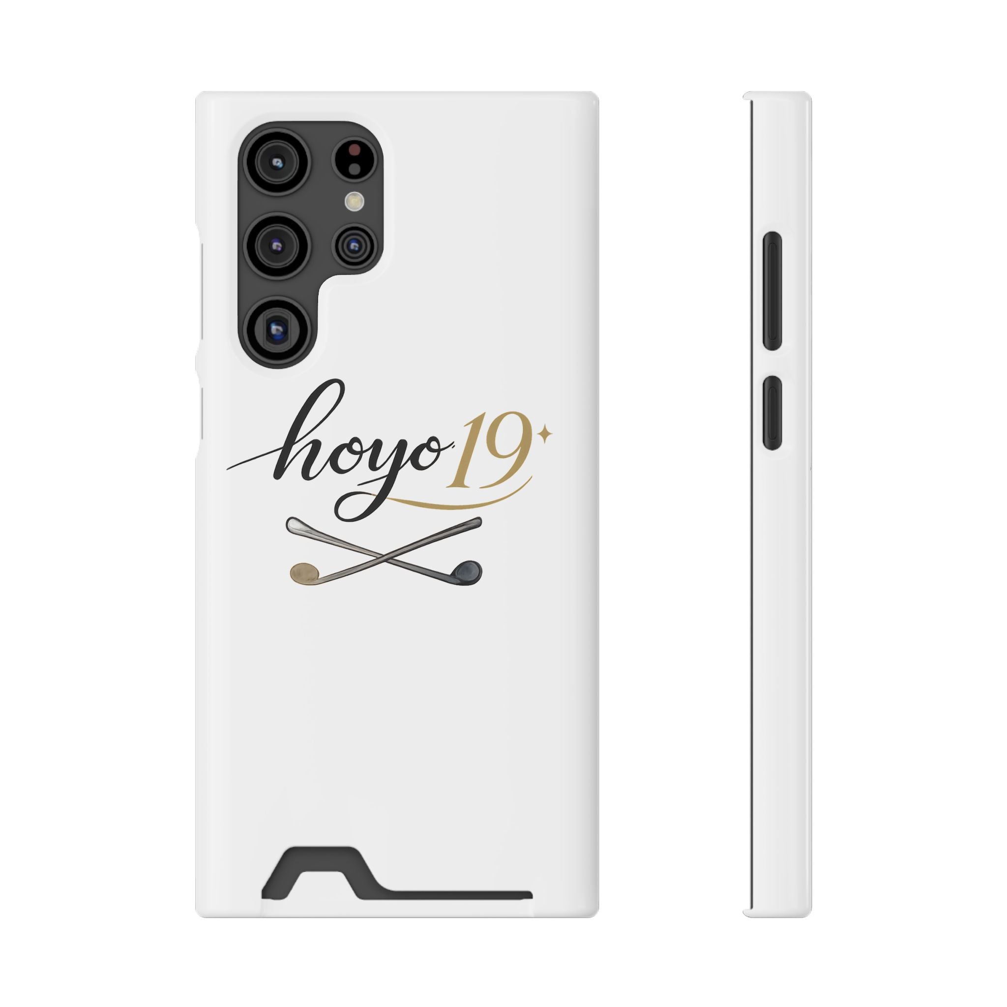 Hoyo 19+ Golf Phone Case with Card Holder — Slim Protective Wallet Case