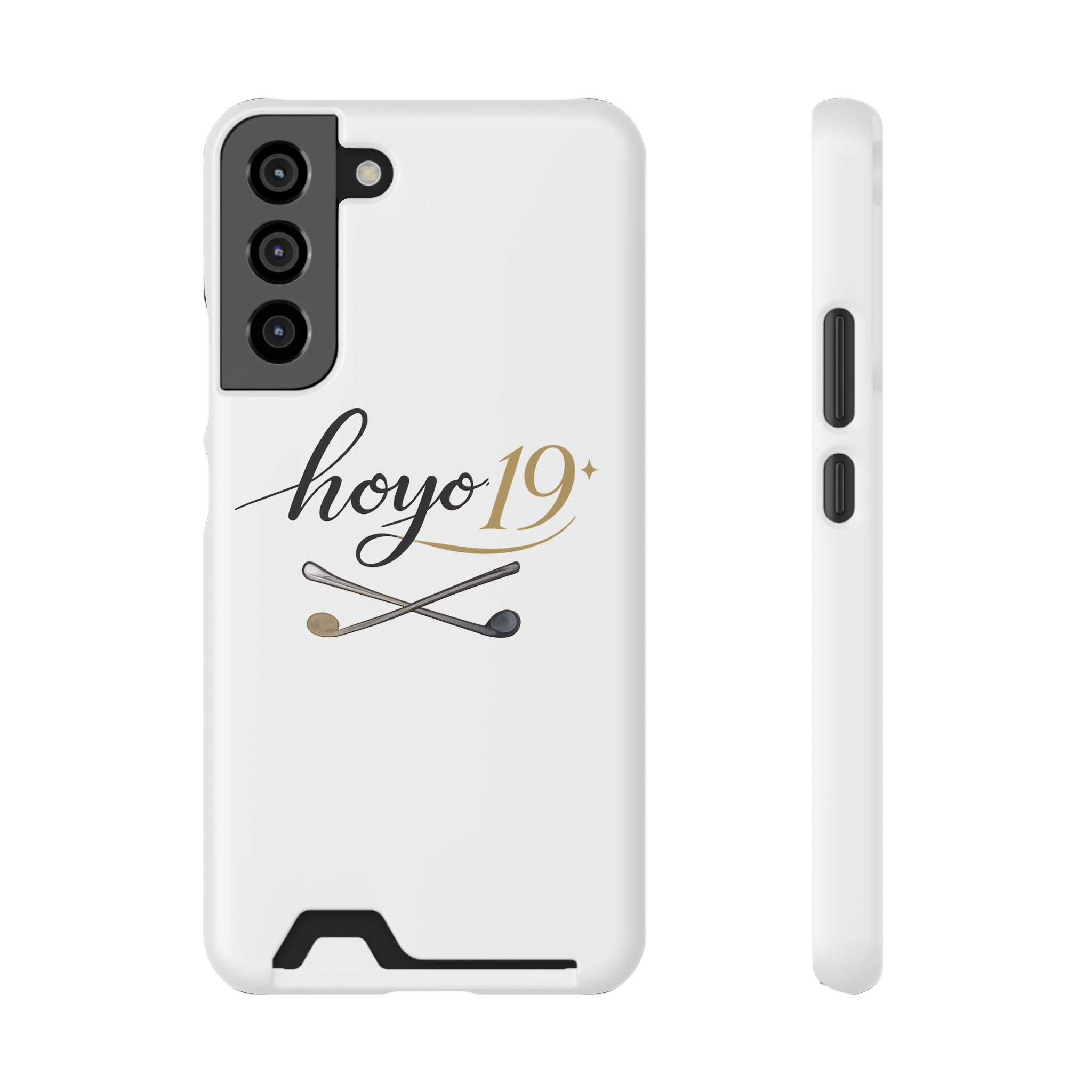 Hoyo 19+ Golf Phone Case with Card Holder — Slim Protective Wallet Case