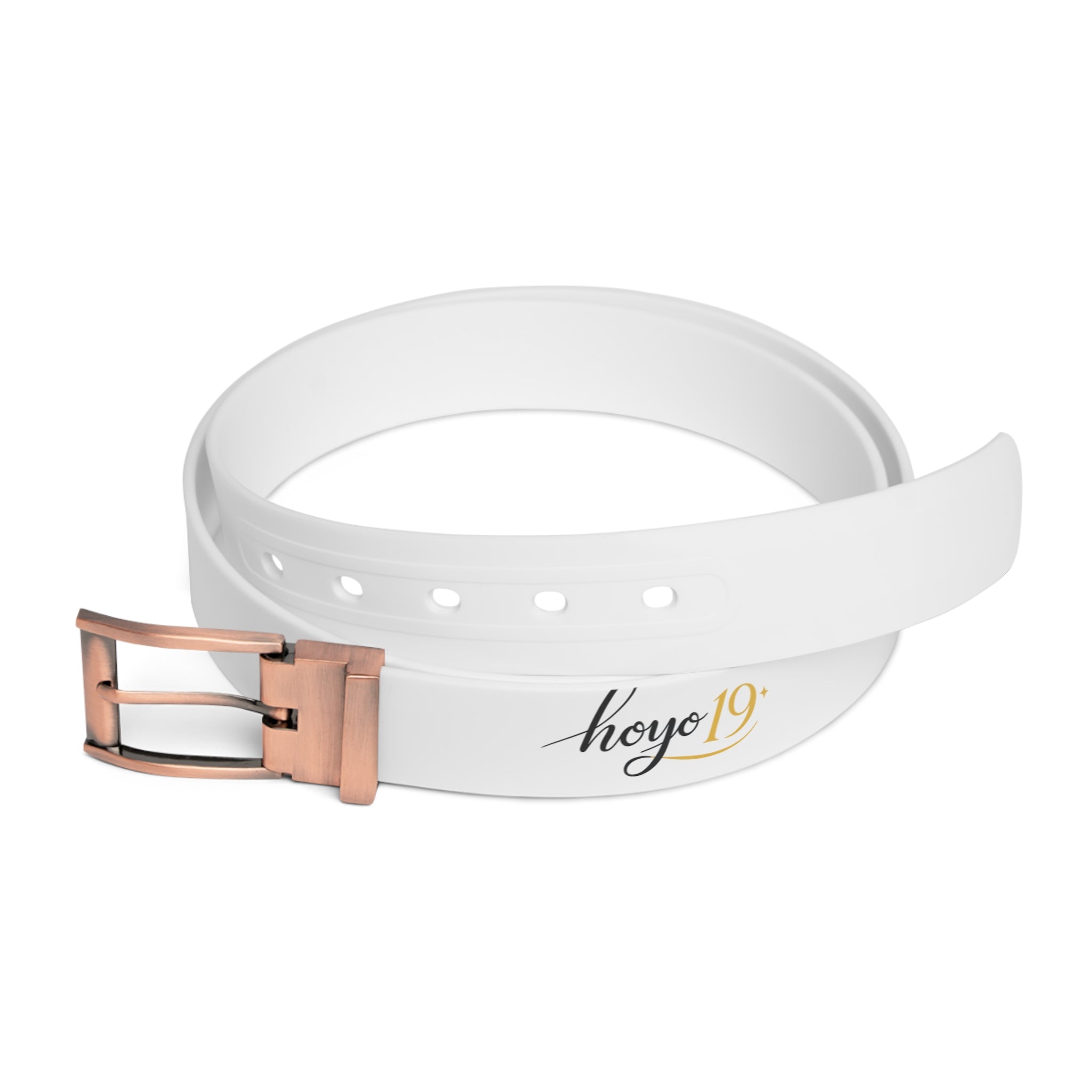 Belt — Minimal White Logo Belt (hoyo19)