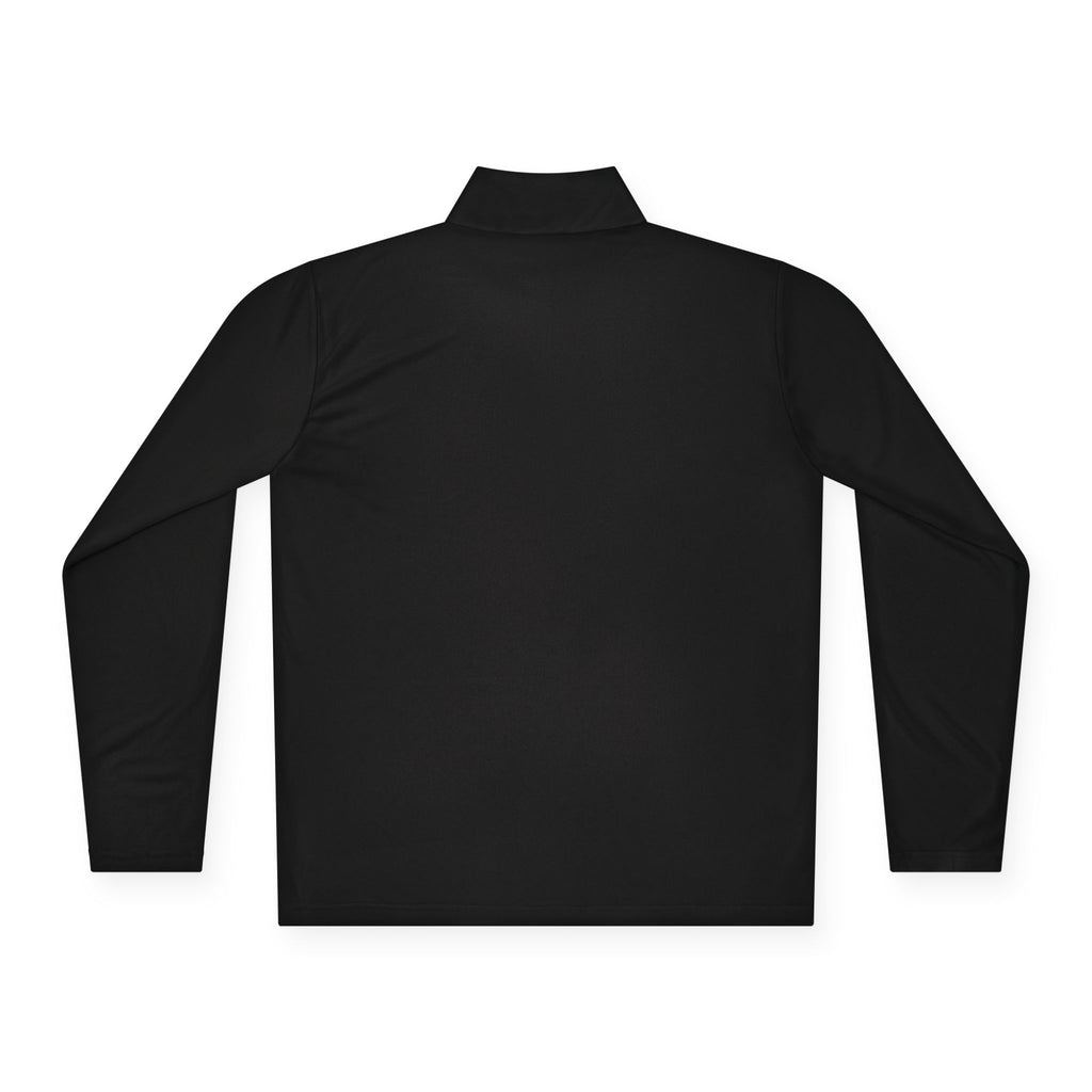 Quarter-Zip Pullover — Minimal Script Logo Chest