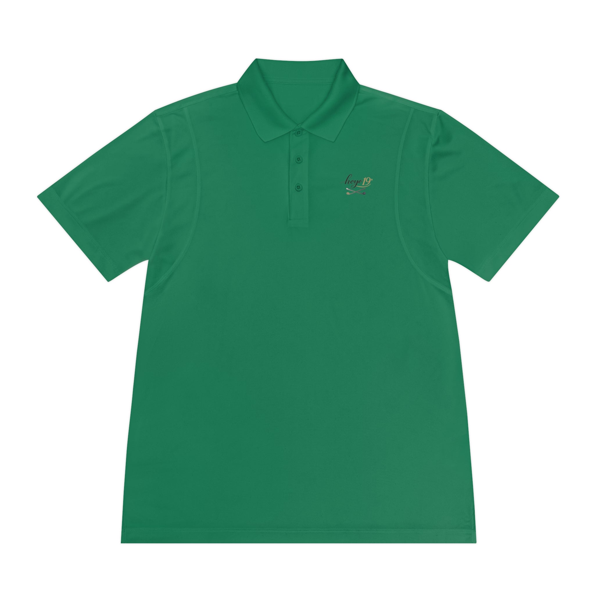 Golf Polo Shirt — "Progress Over Perfection" Hoyo 19 Performance Tee