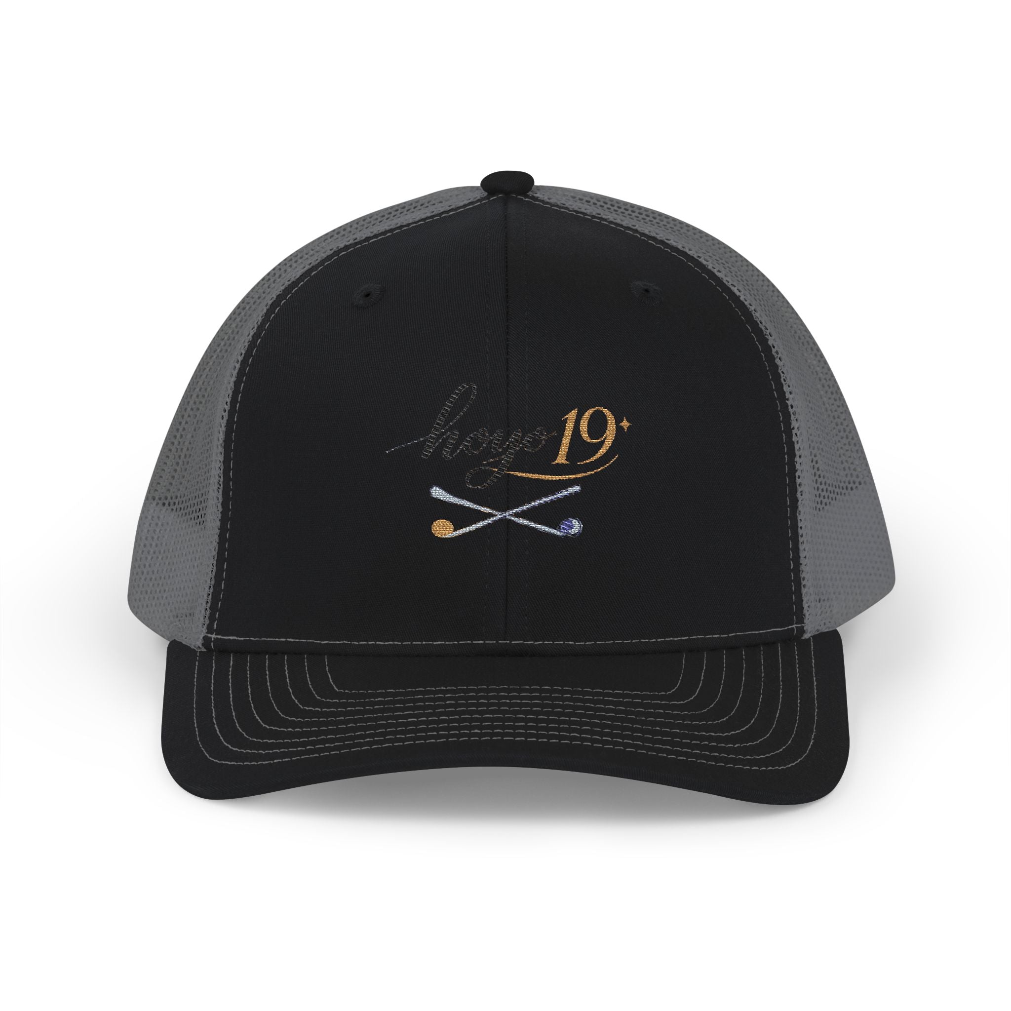 Embroidered 'Hole 19' Golf Snapback Trucker Hat