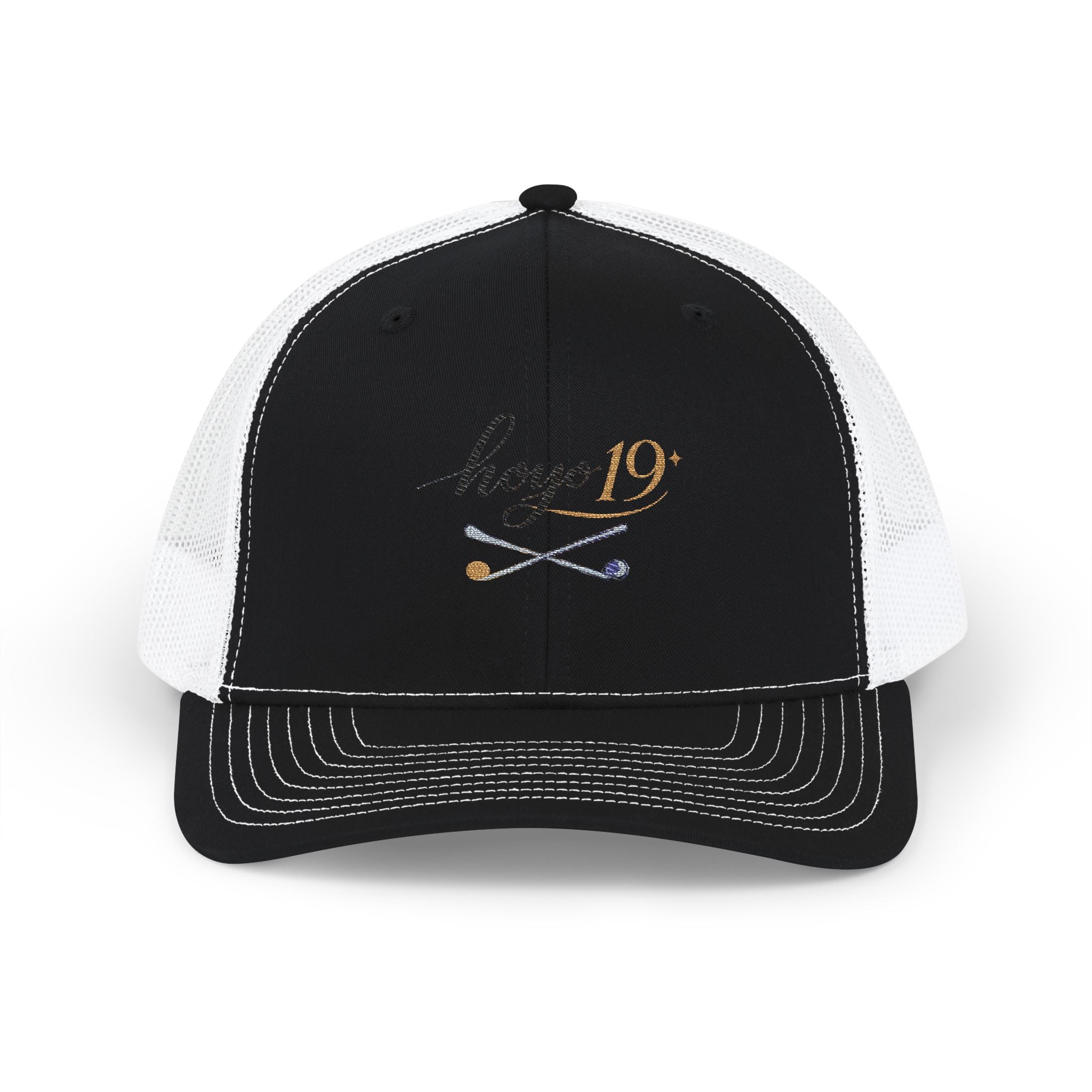 Embroidered 'Hole 19' Golf Snapback Trucker Hat