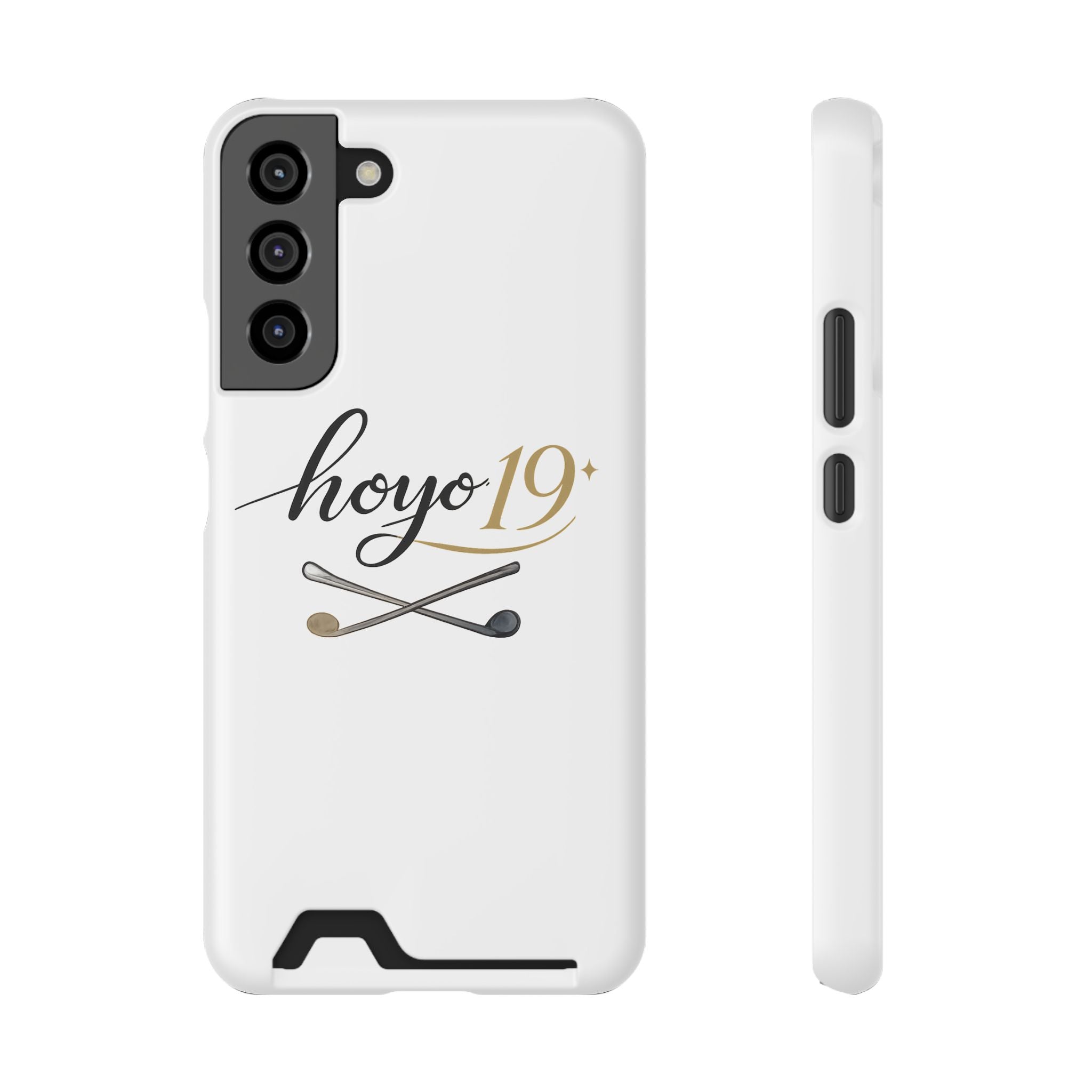 Hoyo 19+ Golf Phone Case with Card Holder — Slim Protective Wallet Case