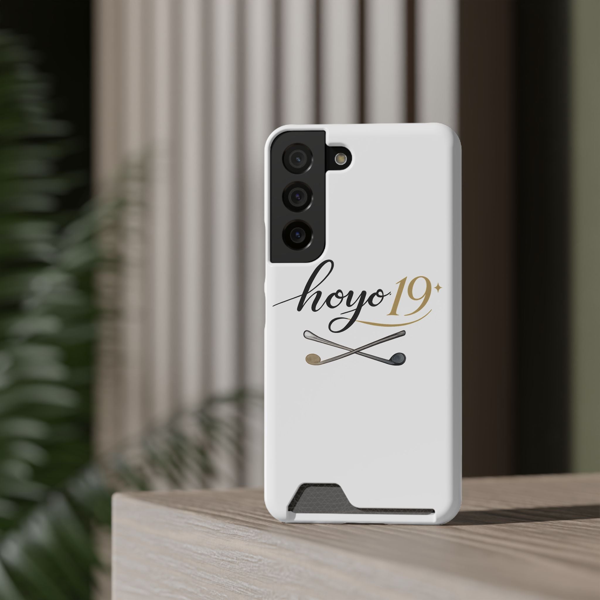 Hoyo 19+ Golf Phone Case with Card Holder — Slim Protective Wallet Case