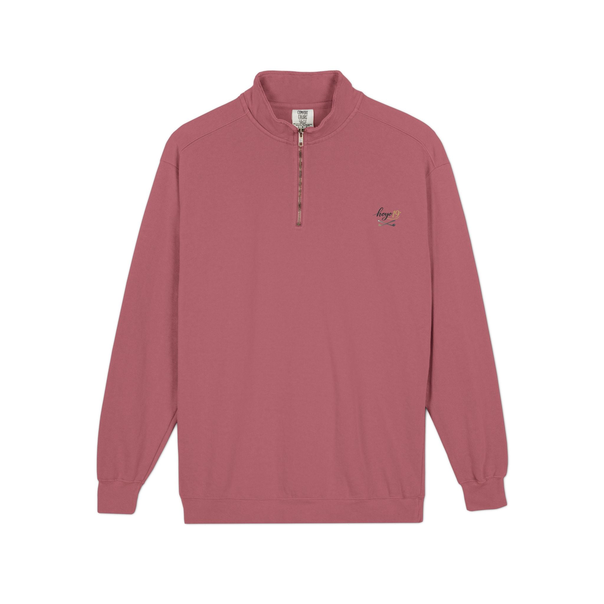 Ember Bee Embroidered Quarter-Zip Sweatshirt