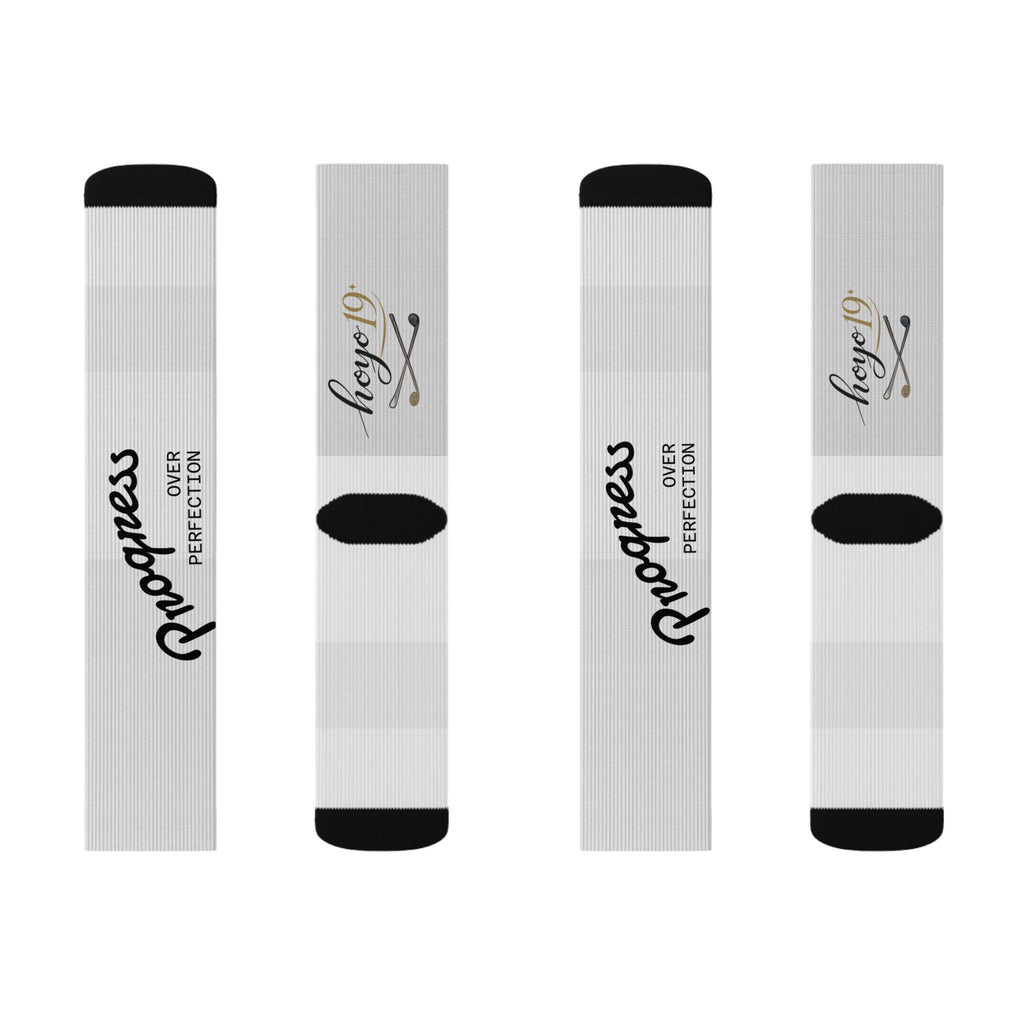 Progress Gym Socks — Motivational Sublimation Athletic Socks