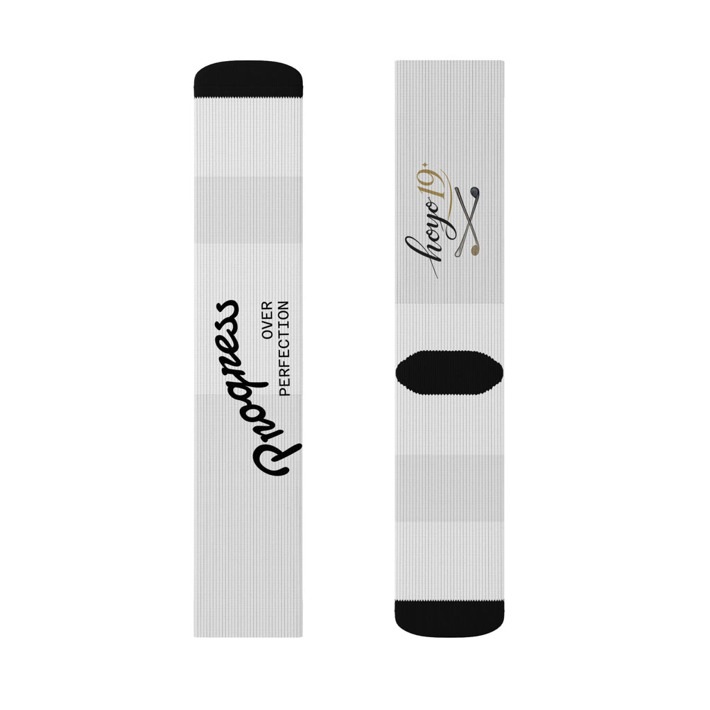 Progress Gym Socks — Motivational Sublimation Athletic Socks