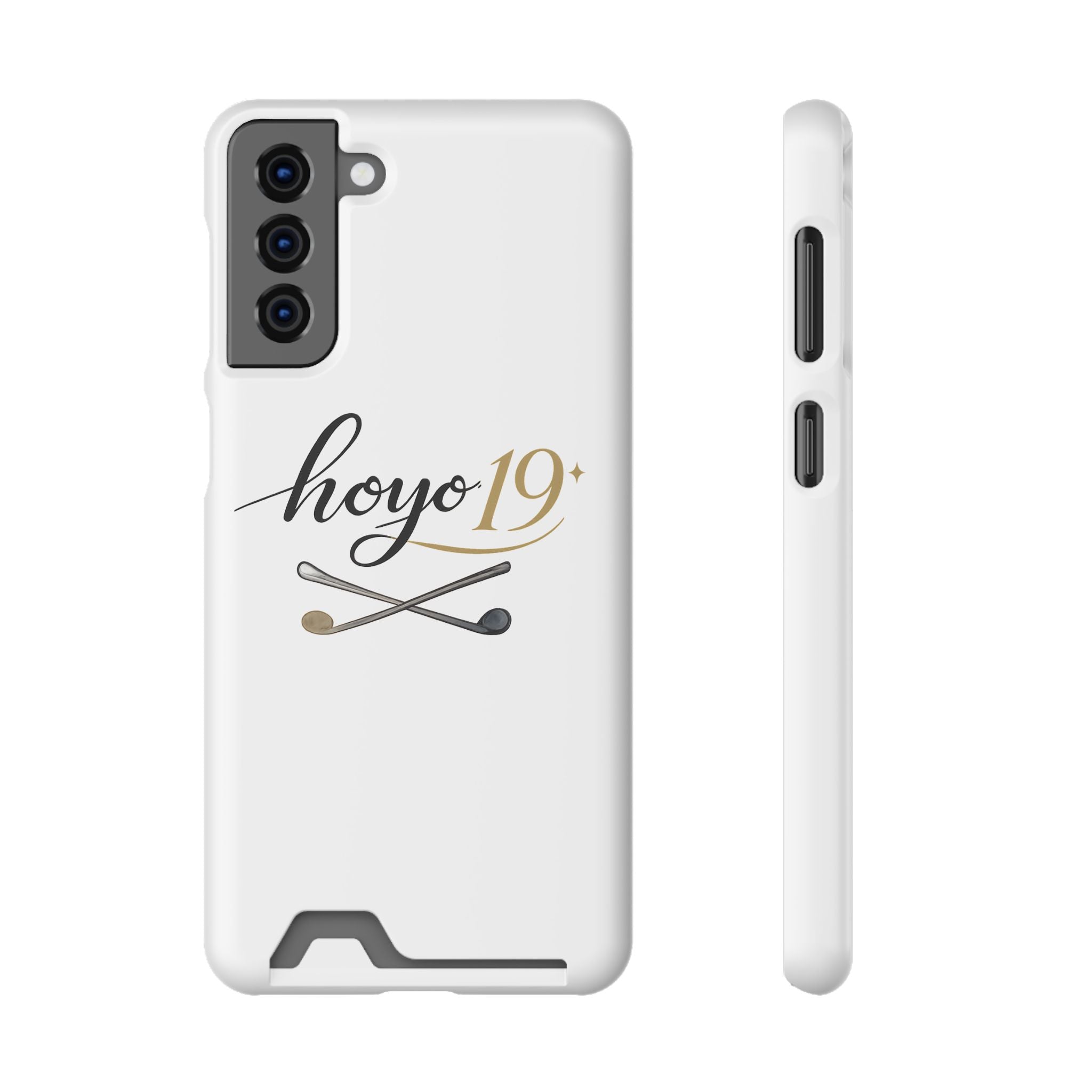 Hoyo 19+ Golf Phone Case with Card Holder — Slim Protective Wallet Case