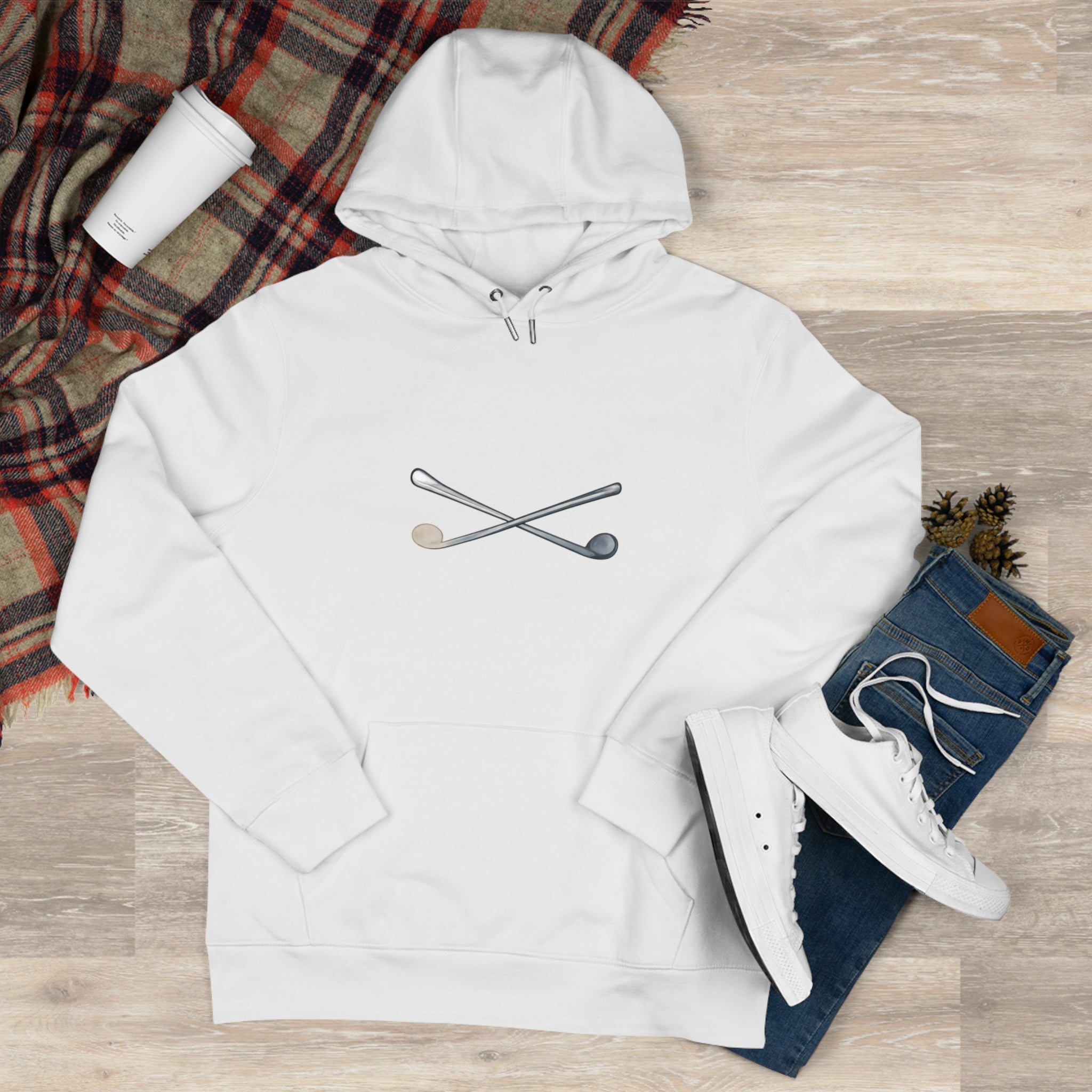Hurling Sticks Hoodie — Crossed Camán Irish Hurling Pullover