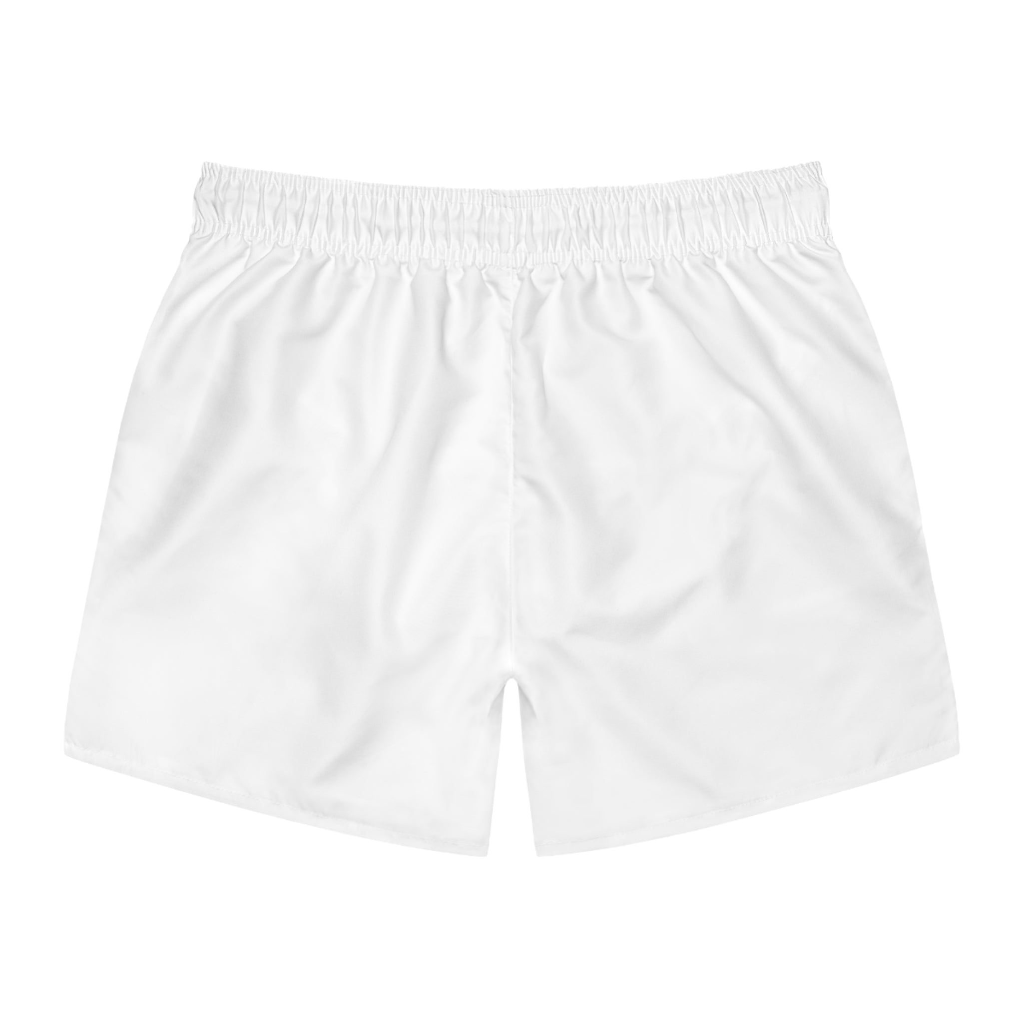 Hoyo 19 Crossed Clubs Swim Trunks — White Beach Shorts