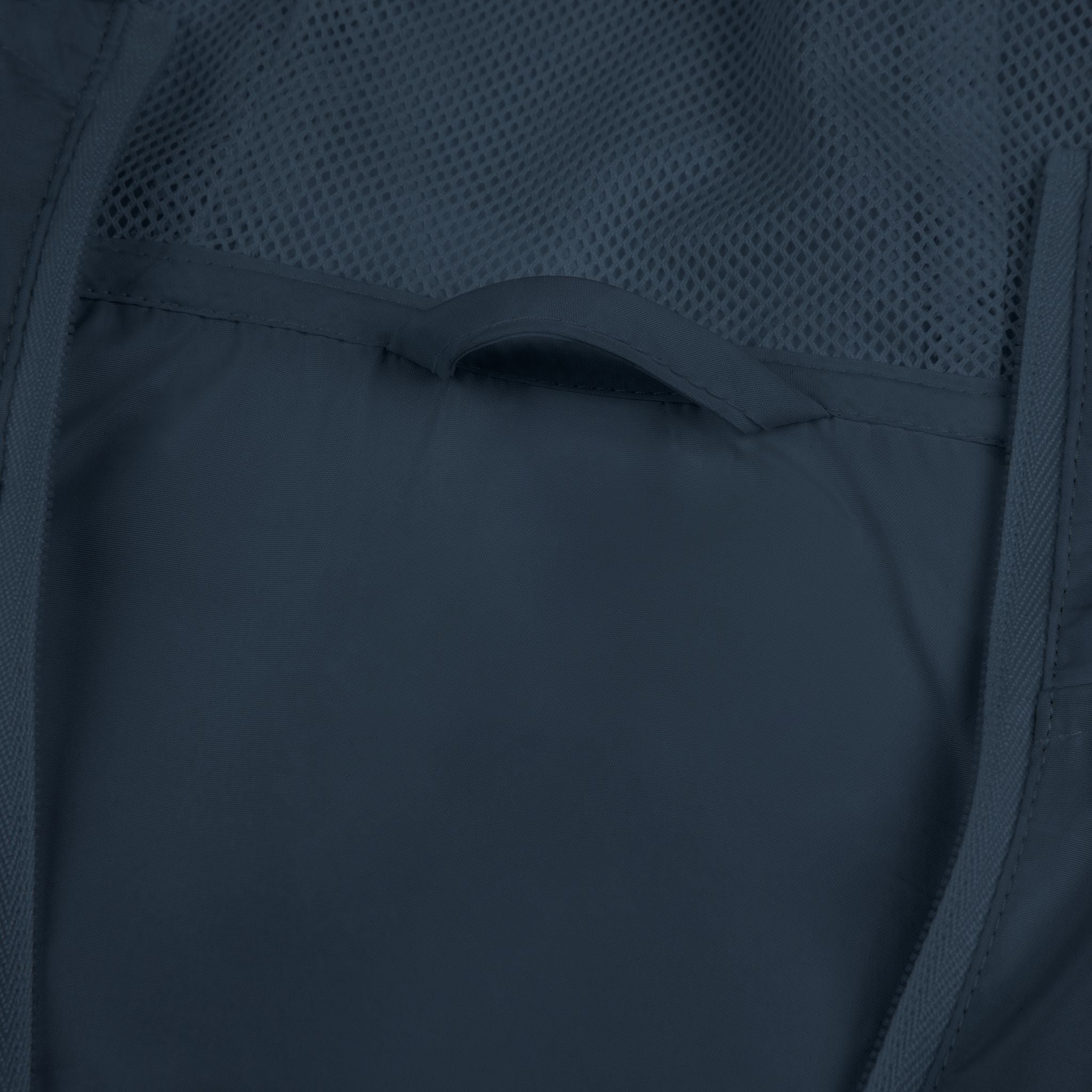 Windbreaker Jacket — Minimal Crossed Arrows White Hooded Windbreaker