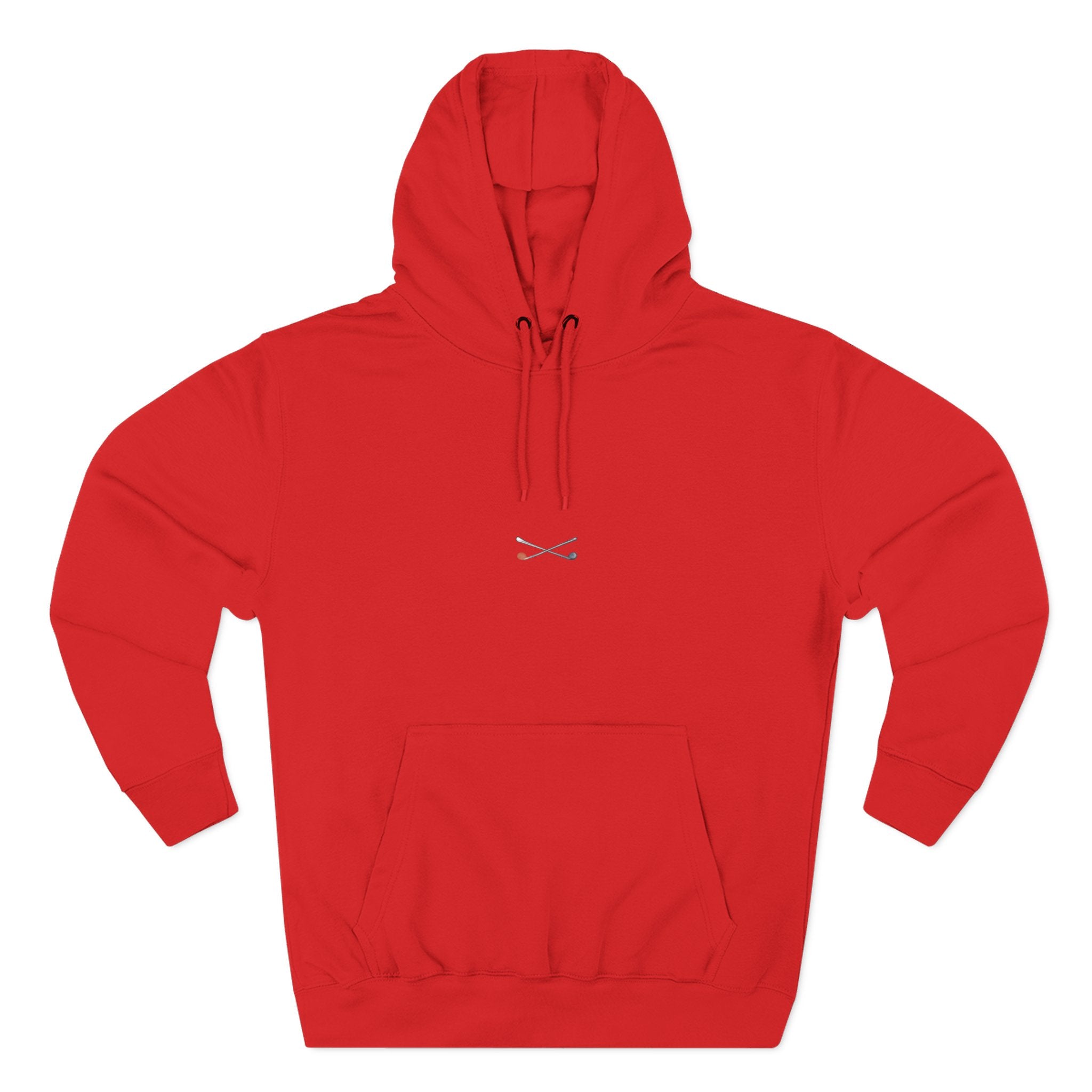 Minimal Cross Fleece Hoodie