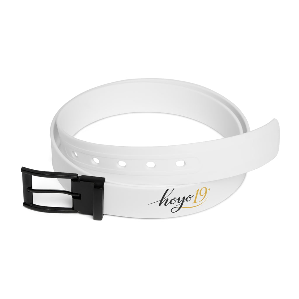Belt — Minimal White Logo Belt (hoyo19)