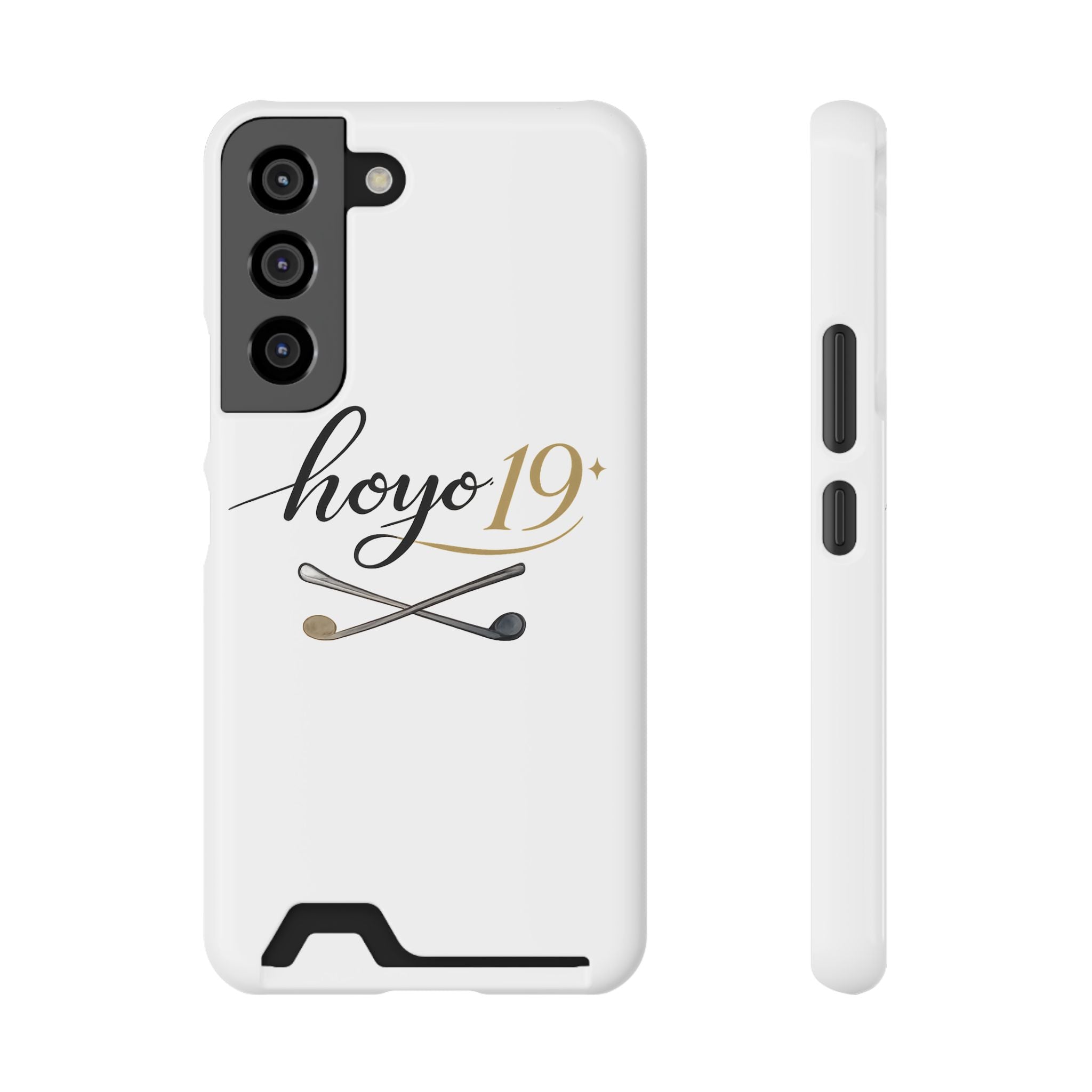 Hoyo 19+ Golf Phone Case with Card Holder — Slim Protective Wallet Case