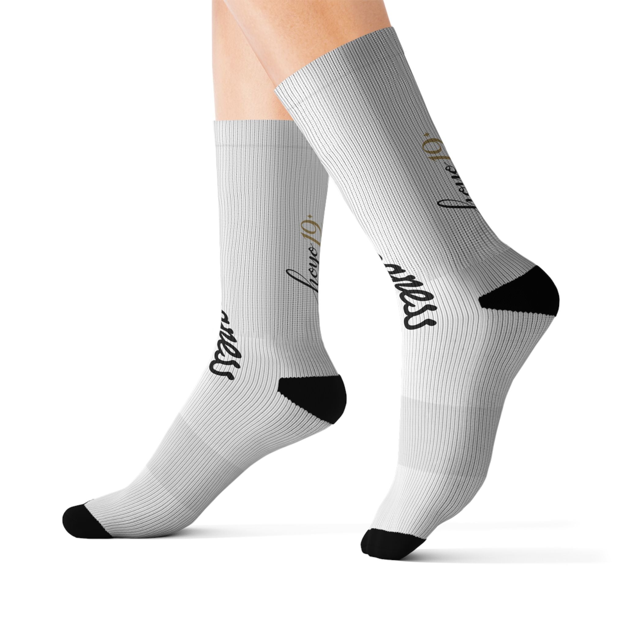 Progress Gym Socks — Motivational Sublimation Athletic Socks
