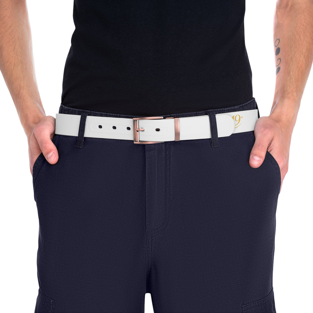 Belt — Minimal White Logo Belt (hoyo19)