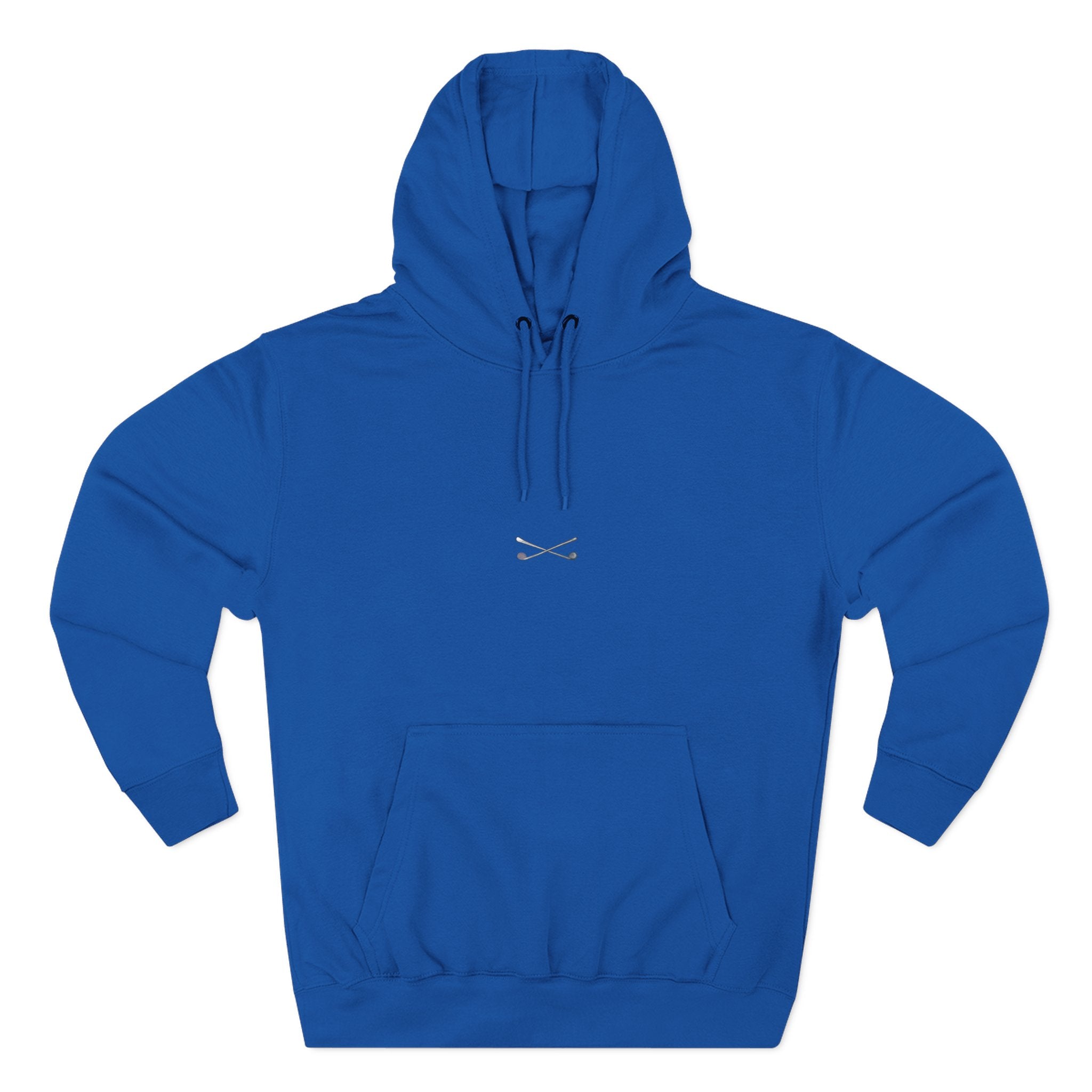 Minimal Cross Fleece Hoodie