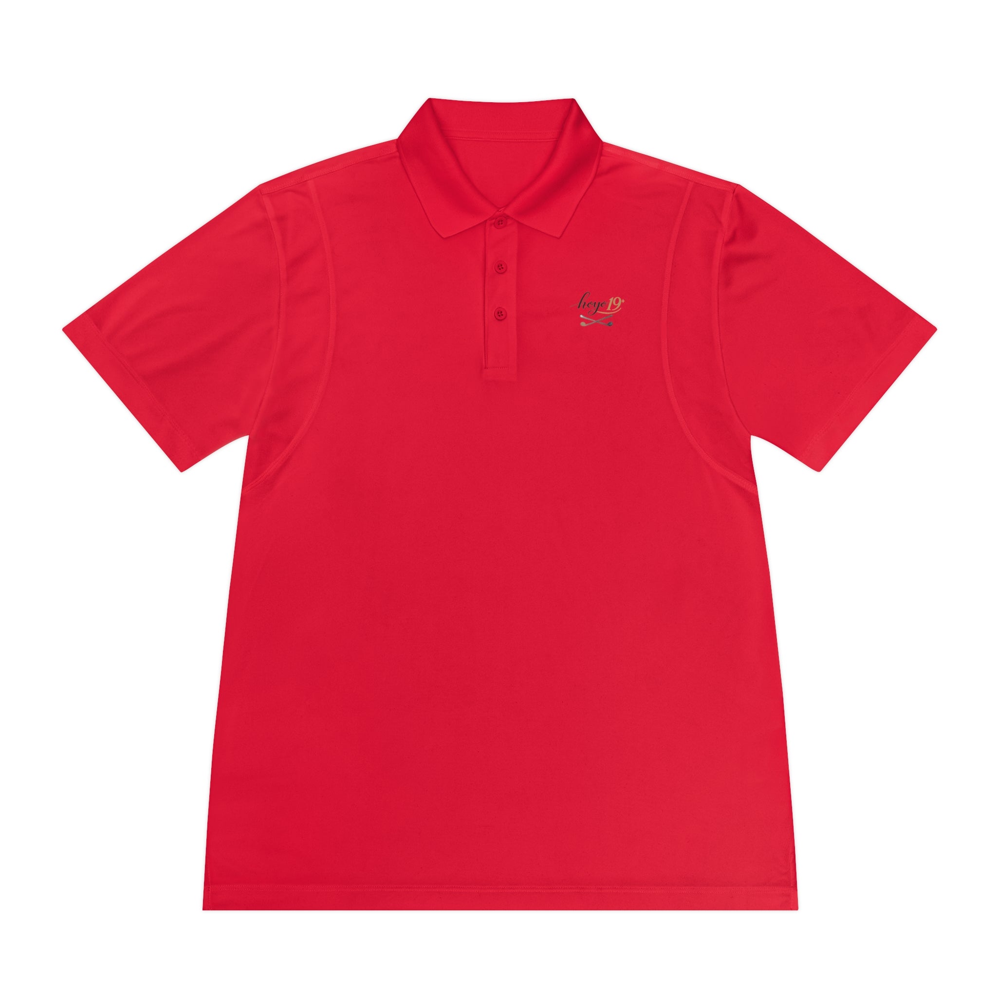 Golf Polo Shirt — "Progress Over Perfection" Hoyo 19 Performance Tee