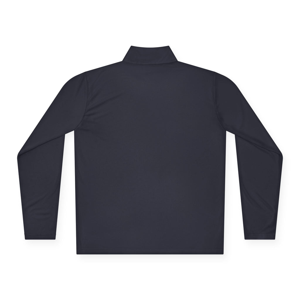 Quarter-Zip Pullover — Minimal Script Logo Chest
