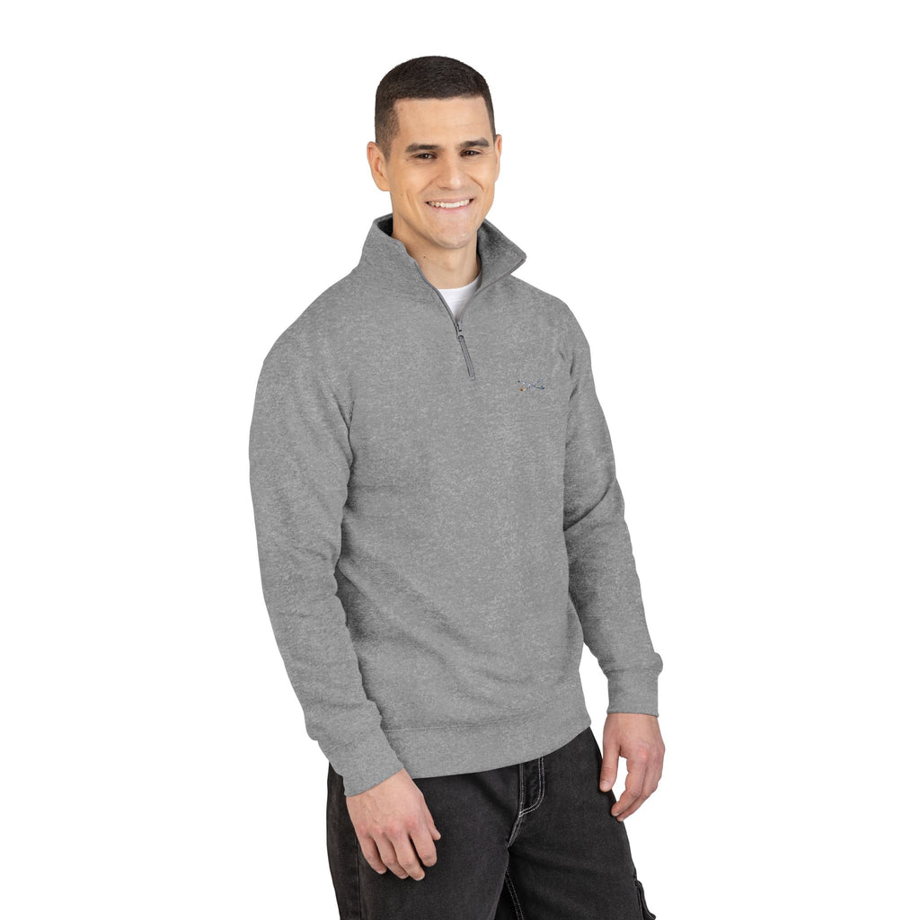 Embroidered Minimal Logo Fleece Pullover