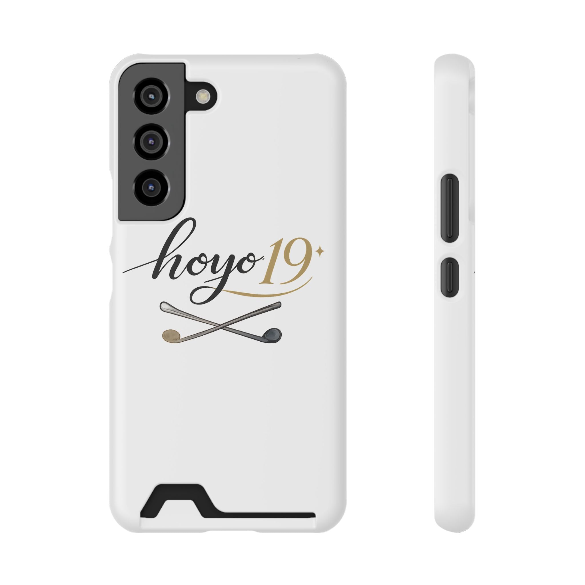 Hoyo 19+ Golf Phone Case with Card Holder — Slim Protective Wallet Case
