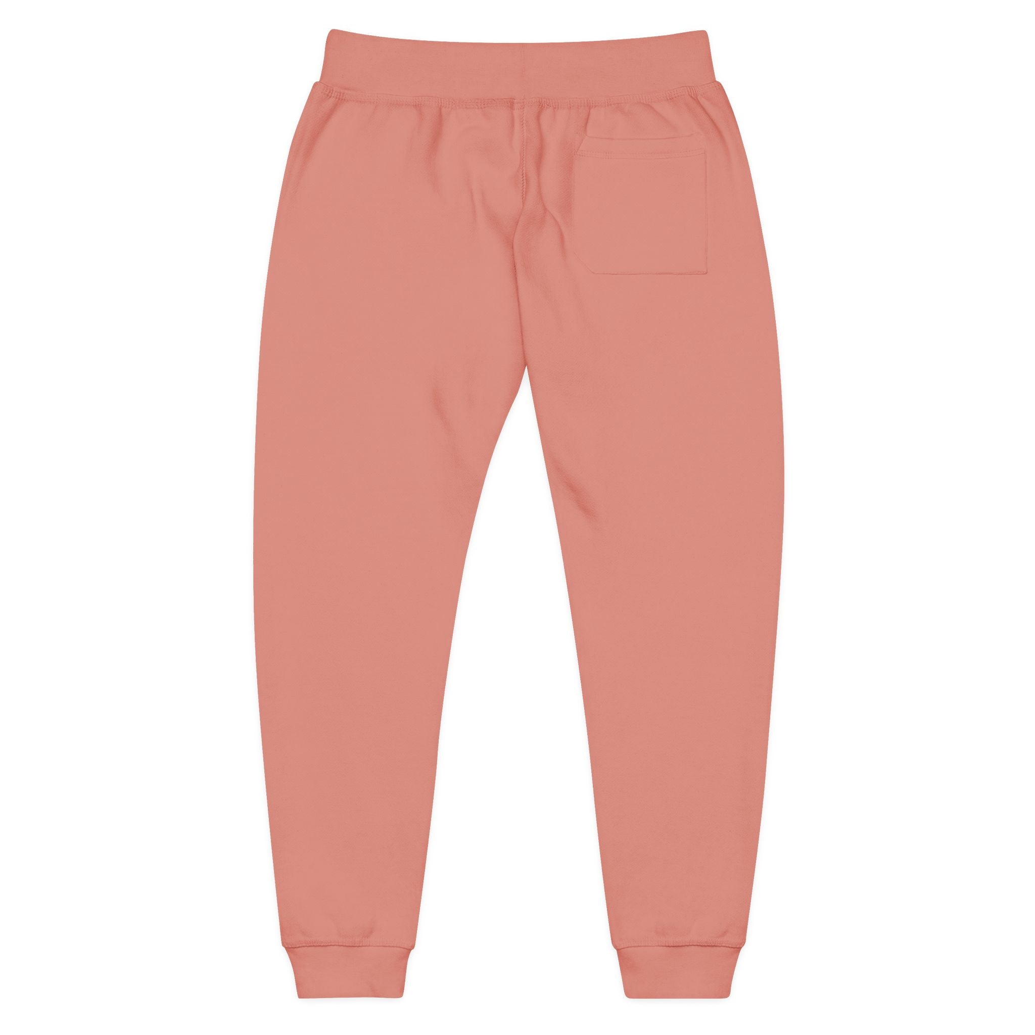 Embroidered Cozy Fleece Sweatpants – Coral Casual Lounge Joggers