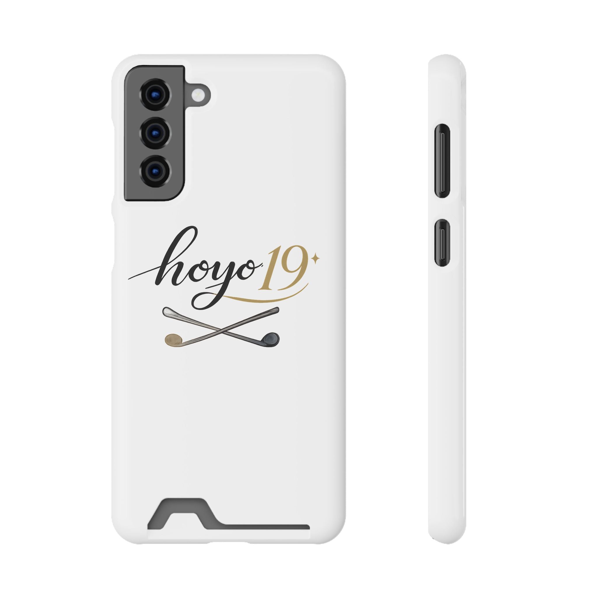 Hoyo 19+ Golf Phone Case with Card Holder — Slim Protective Wallet Case