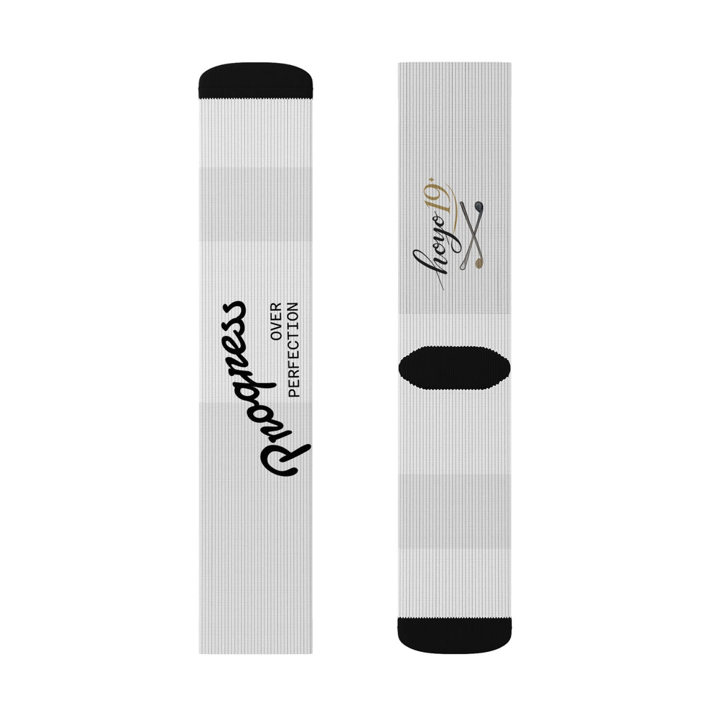 Progress Gym Socks — Motivational Sublimation Athletic Socks